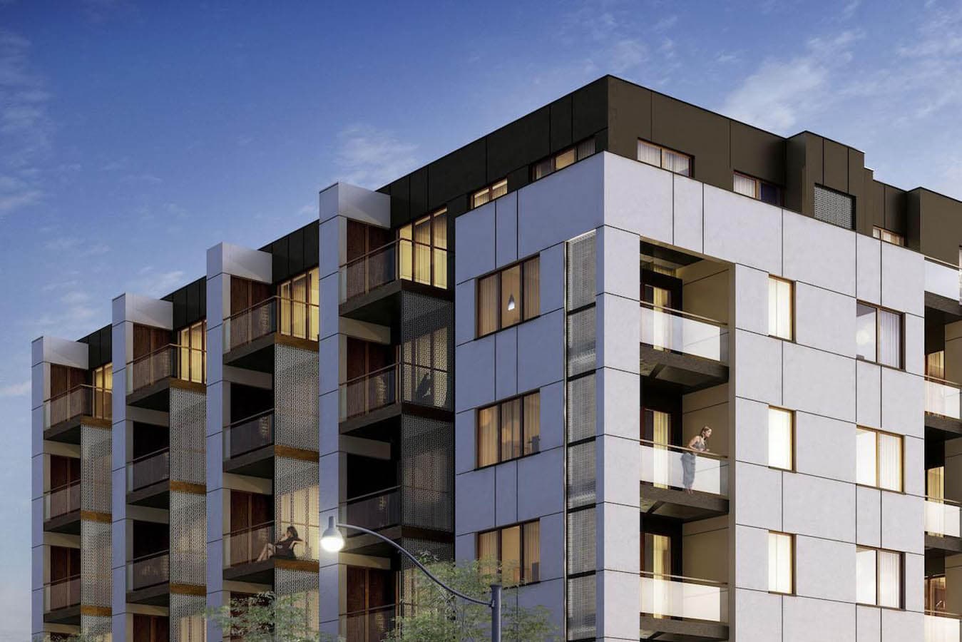 Scoop Condos Building Render Scoop condos building render