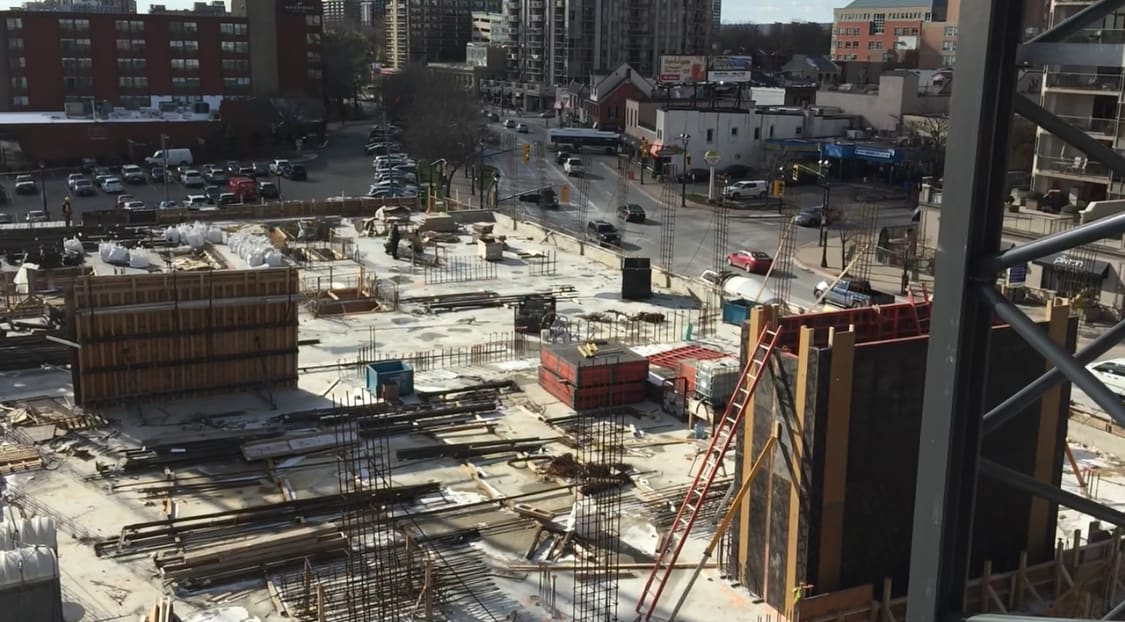 Bridgewater Residences On The Lake And The Pearle Hotel & Spa Under Construction Column Steel Cages Bridgewater residences on the lake and the pearle hotel & spa under construction column steel cages