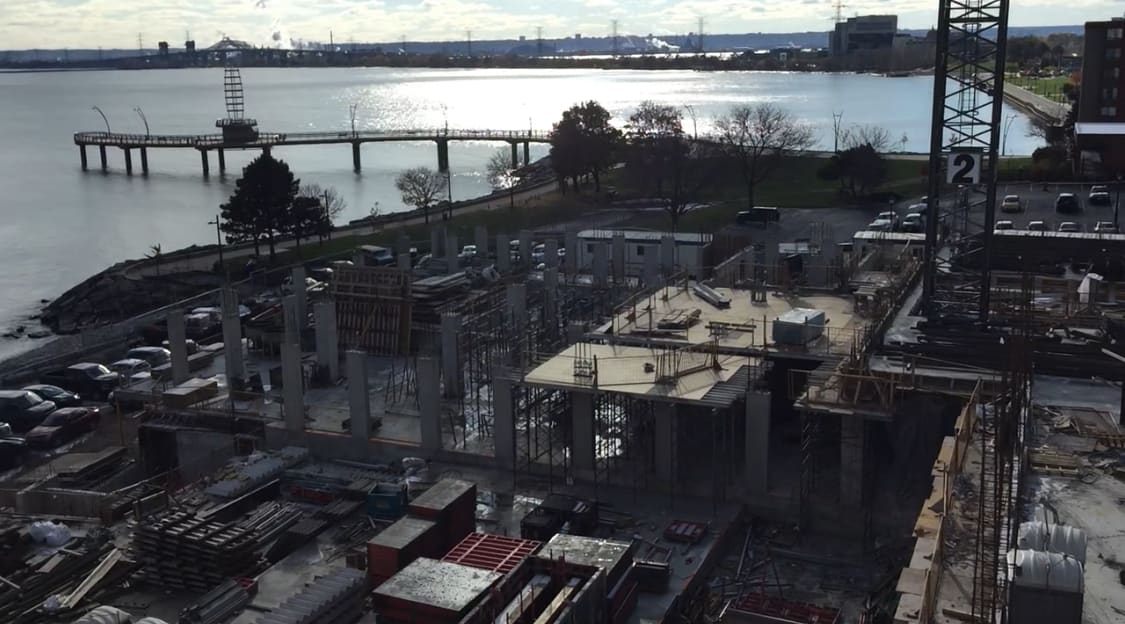 Bridgewater Residences On The Lake And The Pearle Hotel & Spa Under Construction Columns Pour Bridgewater residences on the lake and the pearle hotel & spa under construction columns pour