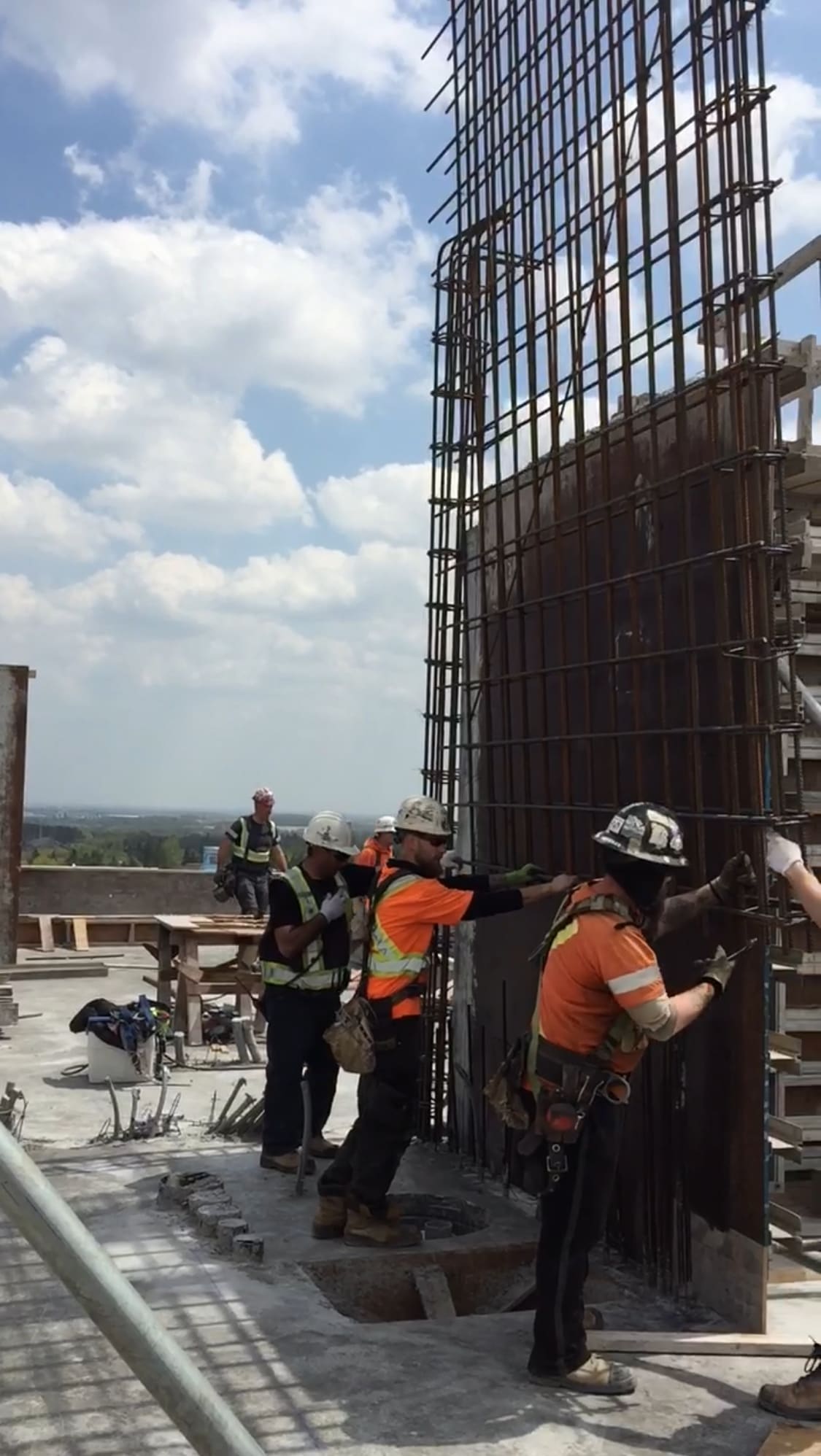 Bristol Condominiums Under Construction Elevator Steel Cage Bristol condominiums under construction elevator steel cage