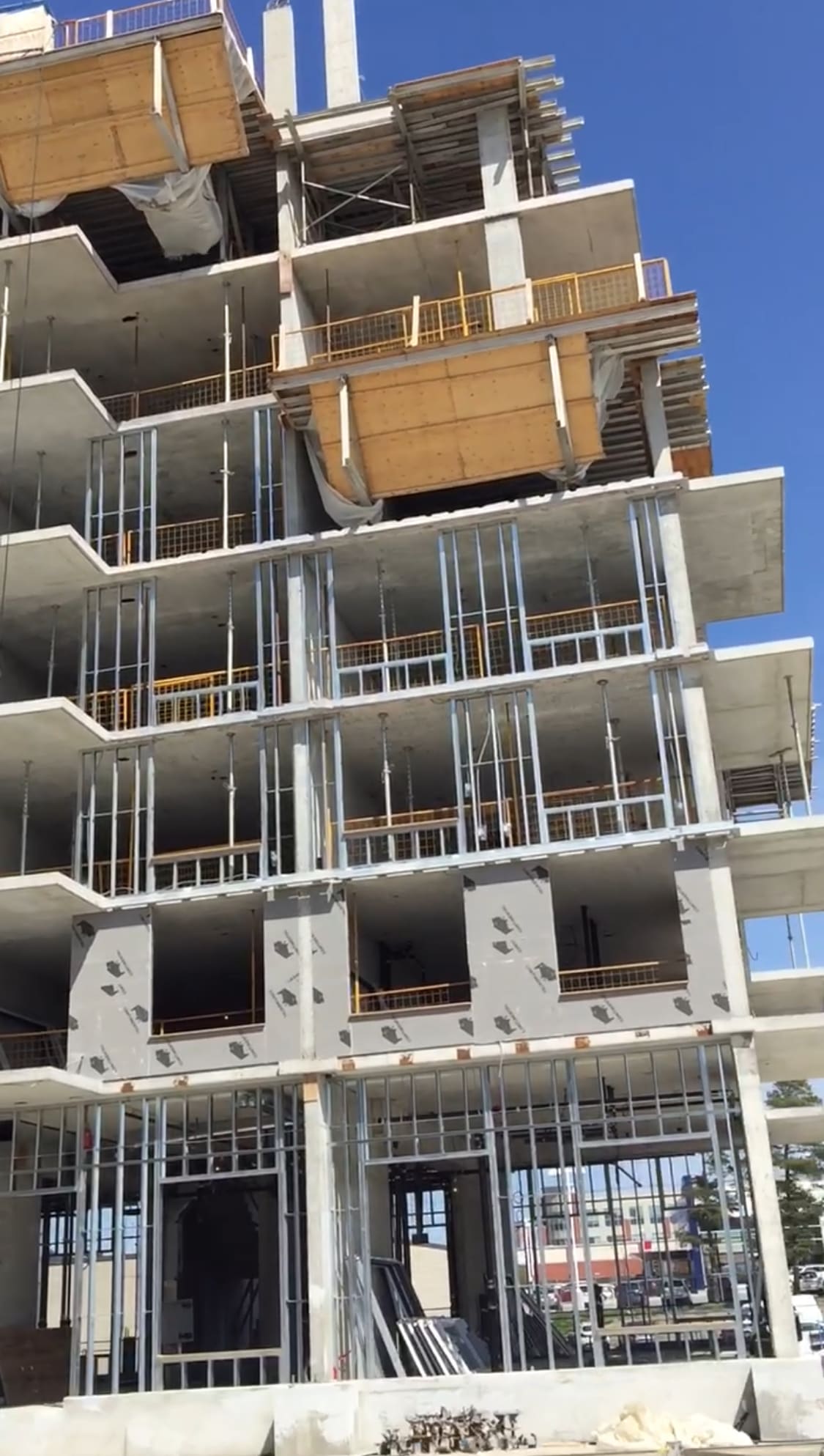 Bristol Condominiums Under Construction North Side Slab Edge Bristol condominiums under construction north side slab edge