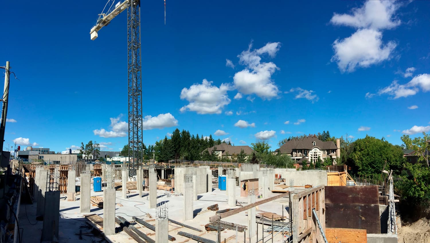 Bristol Condominiums Under Construction Parking Level Walls And Columns Pour Bristol condominiums under construction parking level walls and columns pour