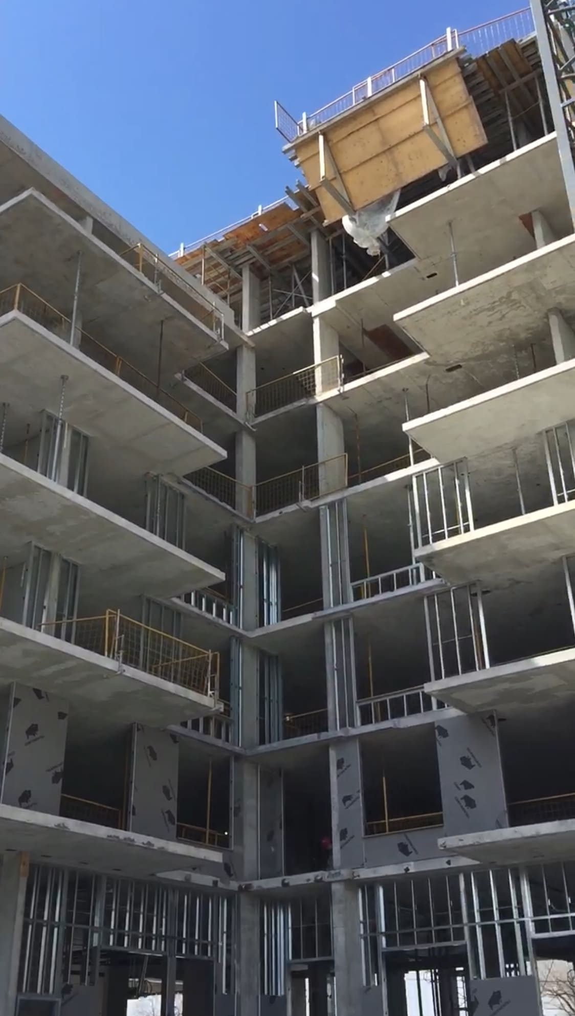 Bristol Condominiums Under Construction Slab Edge Balconies Bristol condominiums under construction slab edge balconies