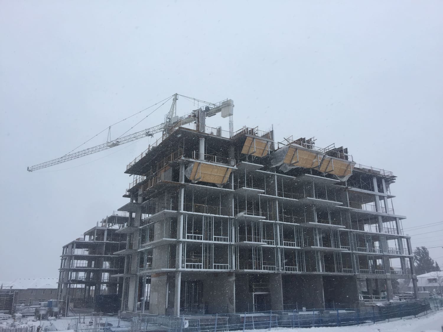 Bristol Condominiums Under Construction Slab Edge Bristol condominiums under construction slab edge