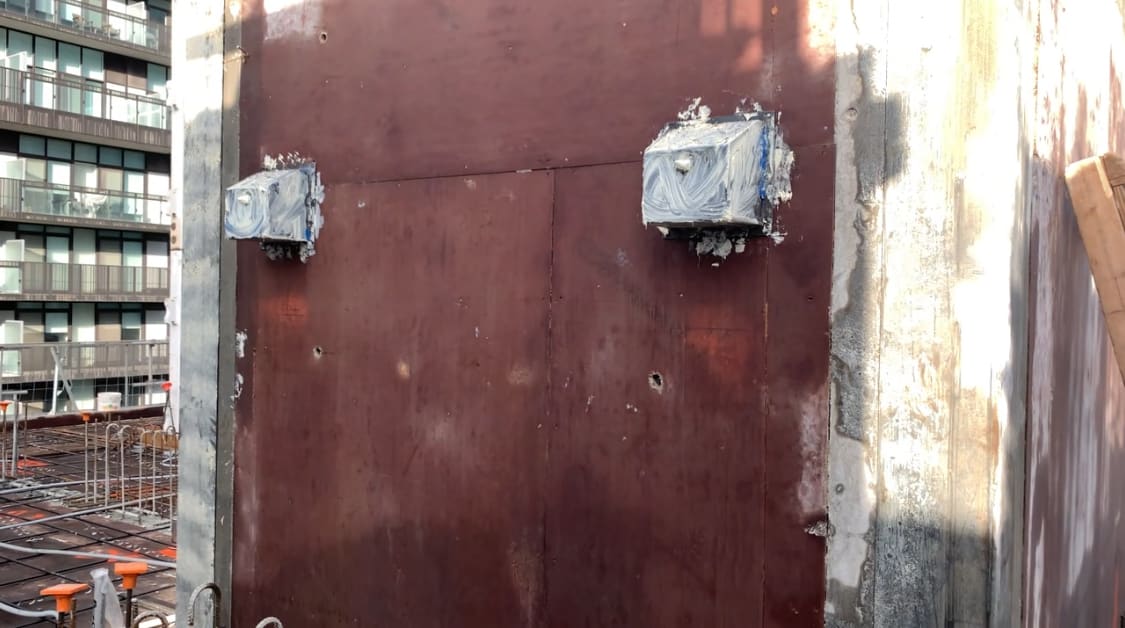 E2 Condos At Yonge And Eglinton Under Construction Elevator Platform Boxes E2 condos at yonge and eglinton under construction elevator platform boxes