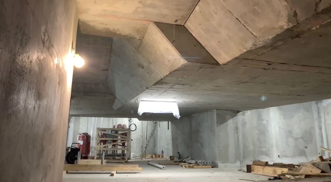 E2 Condos At Yonge And Eglinton Under Construction Ground Floor Ramp Beams E2 condos at yonge and eglinton under construction ground floor ramp beams