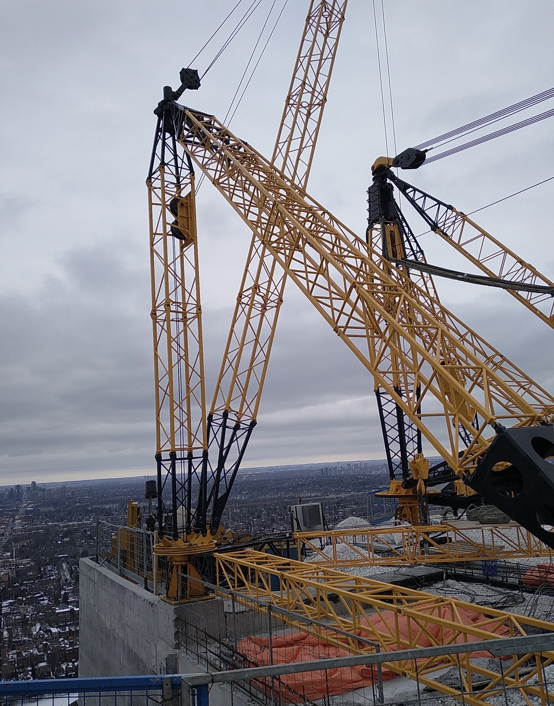 E2 Condos At Yonge And Eglinton Under Construction North West Derrick Crane Assembly E2 condos at yonge and eglinton under construction north west derrick crane assembly