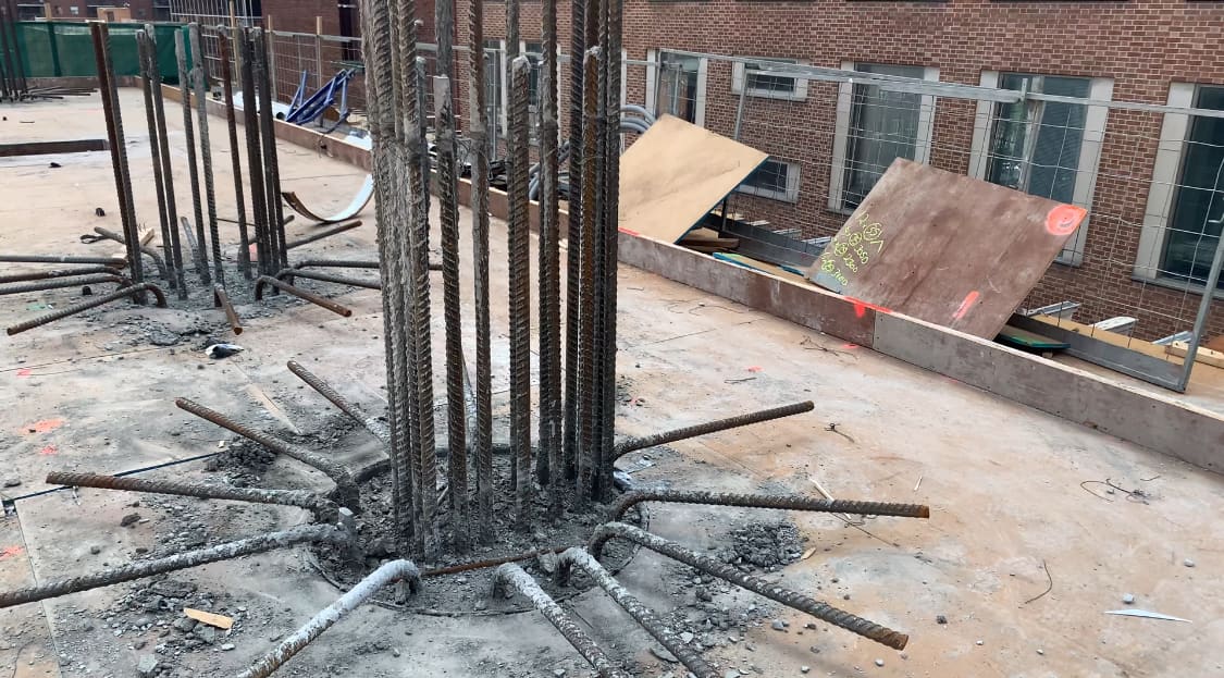 E2 Condos At Yonge And Eglinton Under Construction Round Column Reinforcement E2 condos at yonge and eglinton under construction round column reinforcement