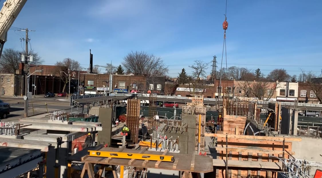 Scoop Condos Under Construction Walls Formwork Scoop condos under construction walls formwork